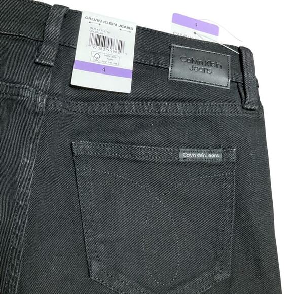 Calvin Klein Women's Jeans Black High Rise Stretch Size 4 NWT - Picture 7 of 12